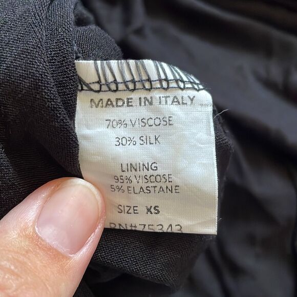 Lara Guidotti Navy Silk Patterned Maxi Dress - Picture 5 of 10